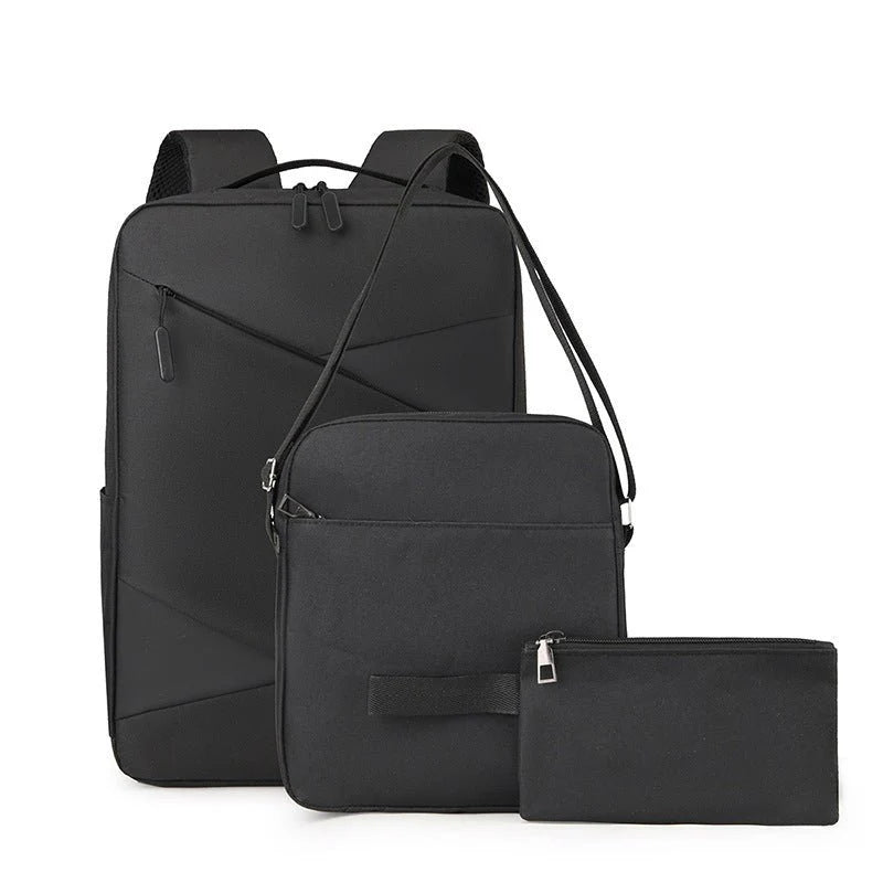 Business Trip Computer Backpack Men's Three-piece Set