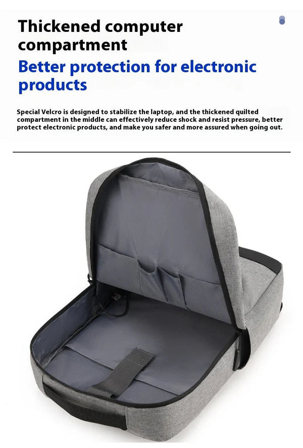 Business Trip Computer Backpack Men's Three-piece Set