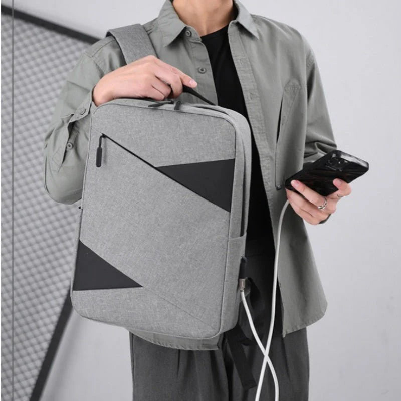 Business Trip Computer Backpack Men's Three-piece Set